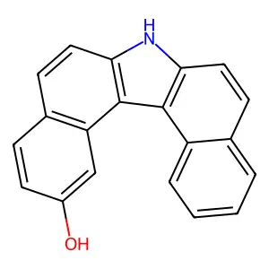 7H-Dibenzo(c,g)carbazol-2-ol structure