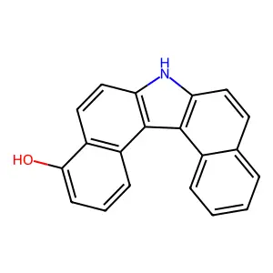 7H-Dibenzo(c,g)carbazol-4-ol structure