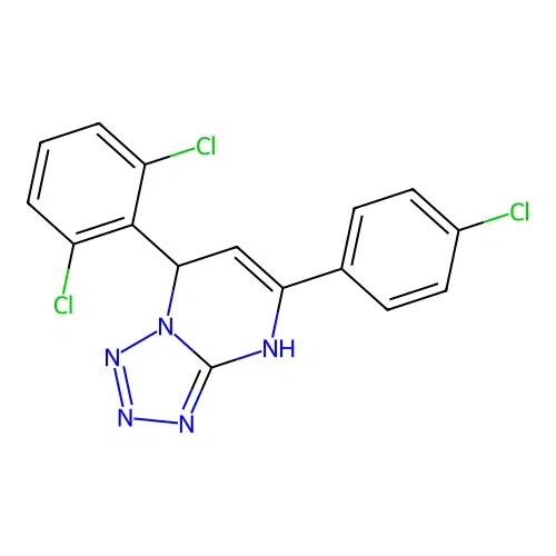 5-(4-Chlorophenyl)-7-(2,6-dichlorophenyl)-4,7-dihydrotetrazolo[1,5-a]pyrimidine structure