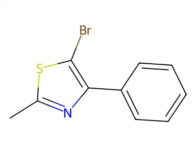 5-Bromo-2-methyl-4-phenyl-1,3-thiazole structure