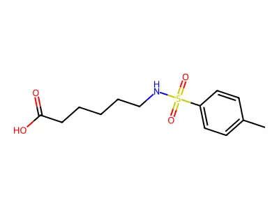 Hexanoic acid, 6-[[(4-methylphenyl)sulfonyl]amino]- structure