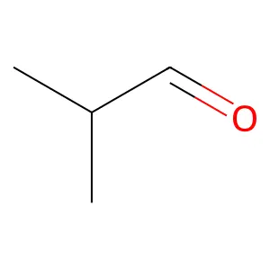 Isobutyraldehyde structure