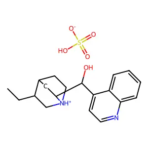 cinchonan-9-ol, 10,11-dihydro-, (8-alpha,9r)-, sulfate (1:1) (salt) structure
