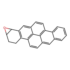 1,2-Epoxy-1,2,3,4-tetrahydrodibenzo(a,h)pyrene structure