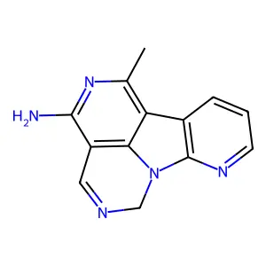 4-Amino-6-methyl-1H-2,5,10,10b-tetraazafluoranthene structure