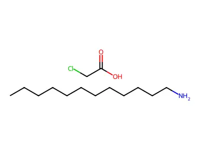 Dodecylamine, chloroacetate structure