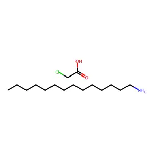 Acetic acid, chloro-, compd. with 1-tetradecanamine (1:1) structure