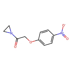 Aziridine, 1-((4-nitrophenoxy)acetyl)- structure