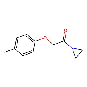 Aziridine, 1-((p-tolyloxy)acetyl)- structure