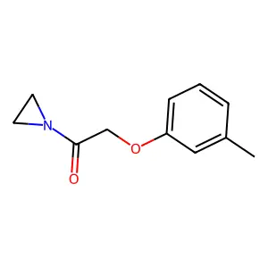 Aziridine, 1-((m-tolyloxy)acetyl)- structure