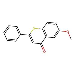 4H-1-Benzothiopyran-4-one, 6-methoxy-2-phenyl- structure
