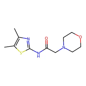 N-(4,5-dimethyl-1,3-thiazol-2-yl)-2-(morpholin-4-yl)acetamide structure
