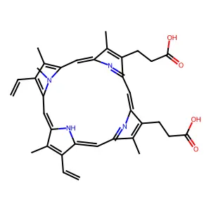 N-Methylprotoporphyrin IX structure
