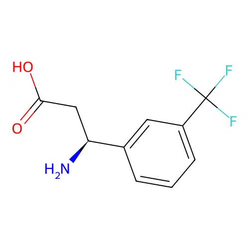 (S)-3-Amino-3-(3-(trifluoromethyl)phenyl)propanoic acid structure