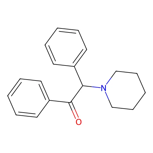 1,2-Diphenyl-2-piperidin-1-ylethanone structure