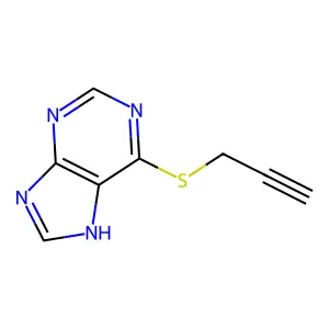 6-(2-Propyn-1-ylthio)-9H-purine structure