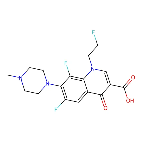 Fleroxacin structure