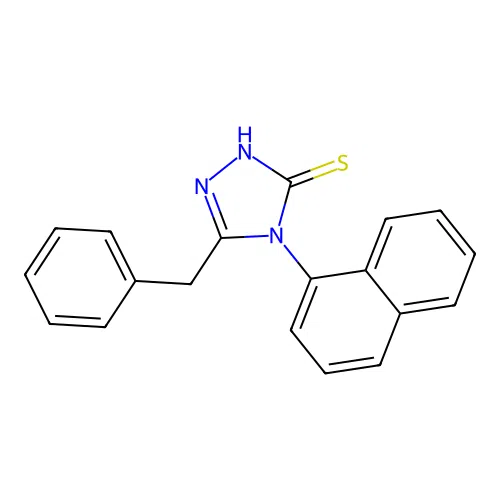 5-Benzyl-4-naphthalen-1-yl-2,4-dihydro-[1,2,4]triazole-3-thione structure