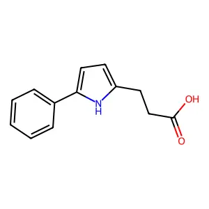 5-Phenylpyrrole-2-propionic acid structure
