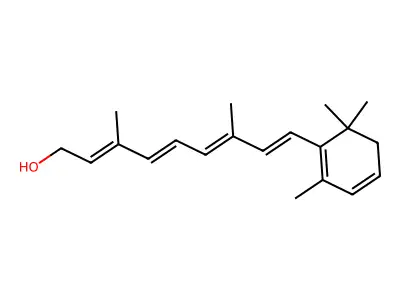 3,7-Dimethyl-9-(2,6,6-trimethylcyclohexa-1,3-dien-1-yl)nona-2,4,6,8-tetraen-1-ol structure