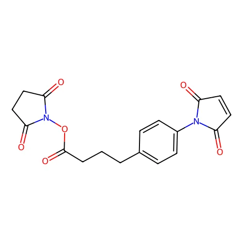 Succinimidyl 4-(4-maleimidophenyl)butyrate structure