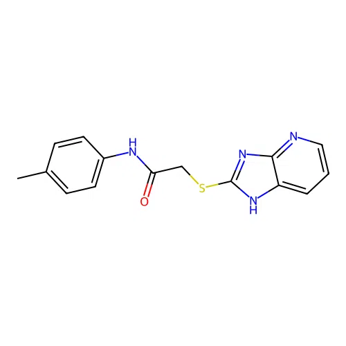 2-(3H-imidazo[4,5-b]pyridin-2-ylsulfanyl)-N-(4-methylphenyl)acetamide structure