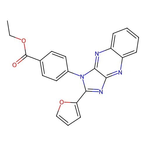 ethyl 4-(2-(furan-2-yl)-1H-imidazo[4,5-b]quinoxalin-1-yl)benzoate structure