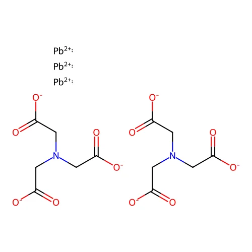 N,N-Bis(carboxymethyl)glycine lead(2+) salt (2:3) structure
