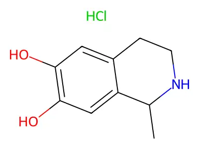 Salsolinol hydrochloride, (+/-)- structure