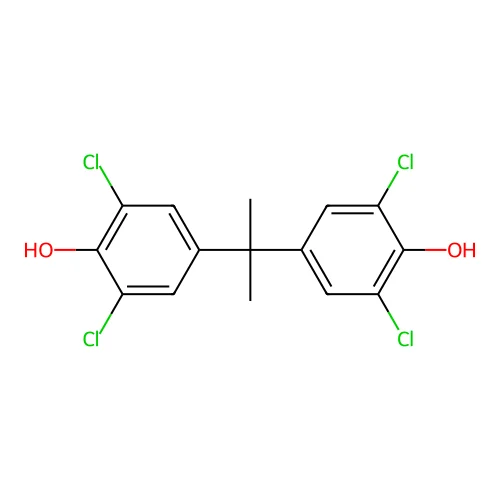 Tetrachlorobisphenol A structure