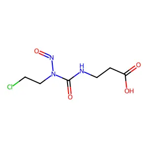 beta-Alanine, N-((2-chloroethyl)nitrosocarbamoyl)- structure