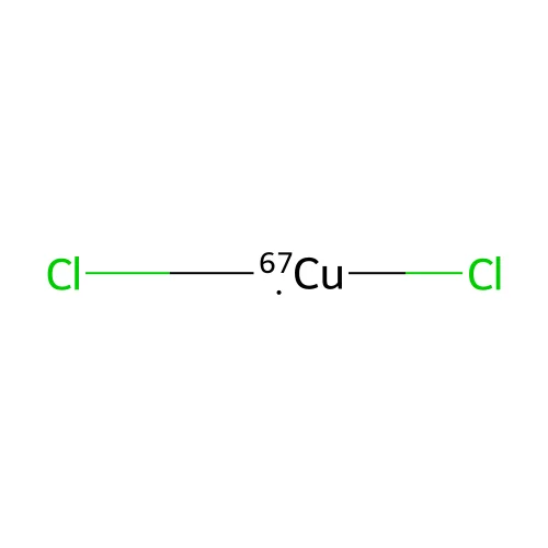Copper-67(II) chloride structure