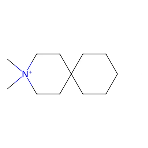 3,3,9-Trimethyl-3-azoniaspiro[5.5]undecane structure