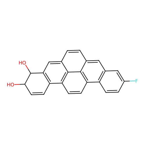Benzo(rst)pentaphene-3,4-diol, 10-fluoro-3,4-dihydro- structure