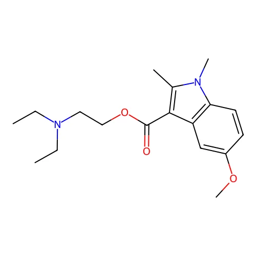 2-(diethylamino)ethyl 5-methoxy-1,2-dimethyl-1H-indole-3-carboxylate structure