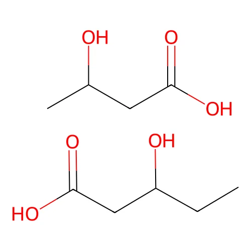 3-Hydroxybutanoic acid-3-hydroxypentanoic acid(1:1) structure