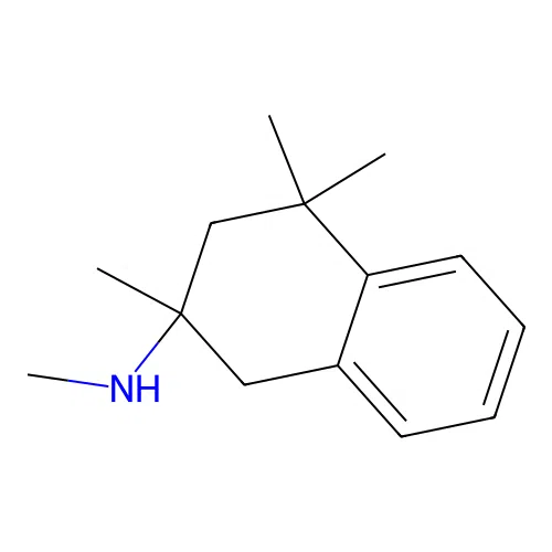 N,2,4,4-Tetramethyl-1,2,3,4-tetrahydronaphthalen-2-amine structure