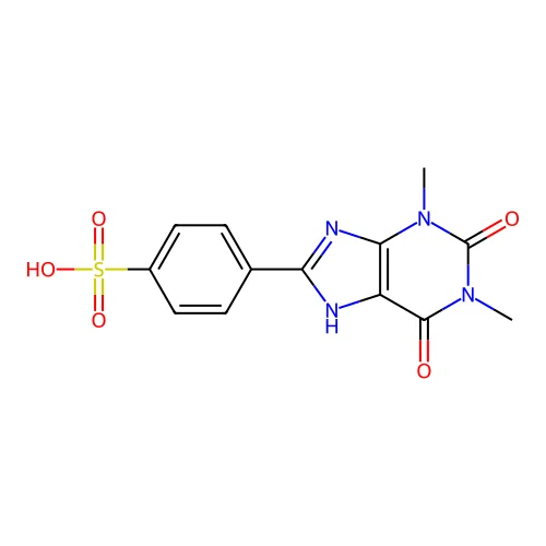 8-(p-Sulfophenyl)theophylline structure