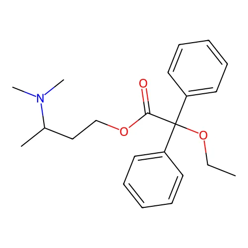 3-(Dimethylamino)butyl 2-ethoxy-2,2-diphenylacetate structure