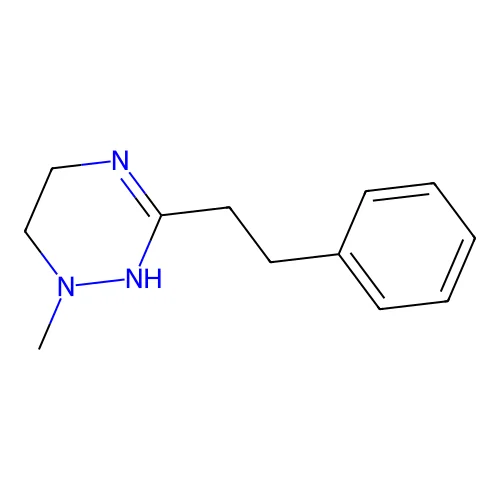 1-methyl-3-(2-phenylethyl)-5,6-dihydro-2H-1,2,4-triazine structure