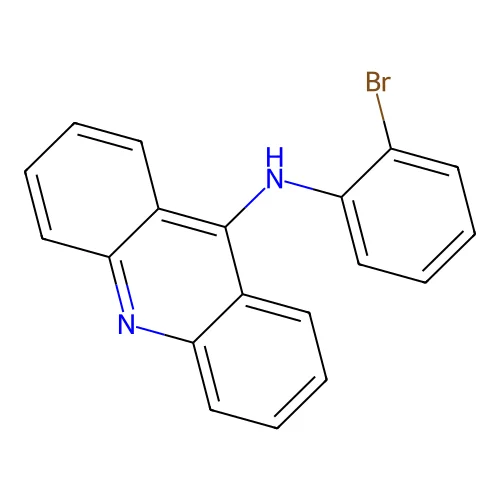 Acridin-9-yl-(2-bromo-phenyl)-amine structure