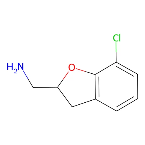 (7-Chloro-2,3-dihydrobenzofuran-2-yl)methanamine structure
