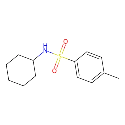 N-Cyclohexyl-4-methylbenzenesulfonamide structure