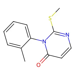 4(3H)-Pyrimidinone, 3-(2-methylphenyl)-2-(methylthio)- structure