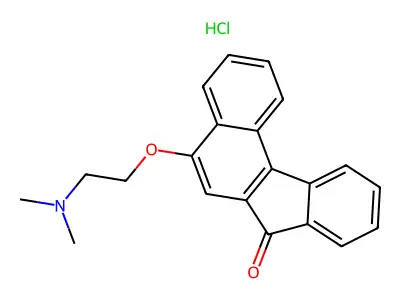 5-(2-(Dimethylamino)ethoxy)-7-oxo-7H-benzo(c)fluorene hydrochloride structure