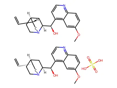 quinine sulfate structure