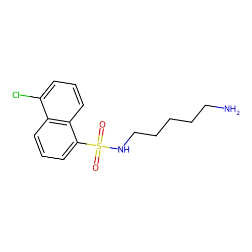 N-(5-aminopentyl)-5-chloronaphthalene-1-sulfonamide structure