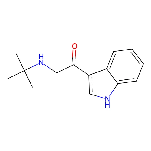 2-(tert-butylamino)-1-(1H-indol-3-yl)ethanone structure