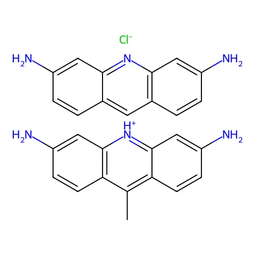Acridine-3,6-diamine;9-methylacridin-10-ium-3,6-diamine;chloride structure