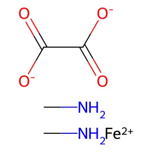 Iron, (ethanedioato(2-)-O,O')bis(methanamine)- structure